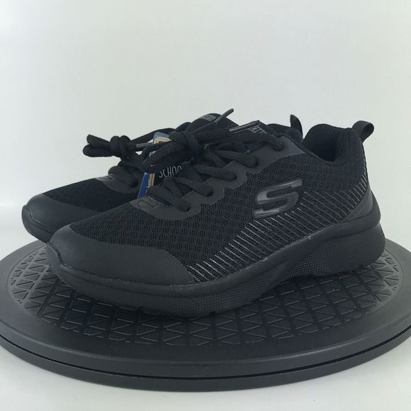 Skechers Microspec Classmate Cuties Triple Black Shoes 302603L Youth Size 2Y